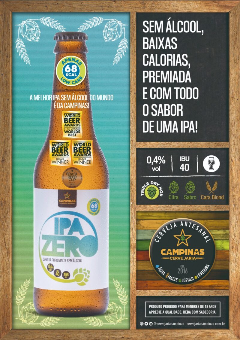 CAMPINAS IPA Zero - 355ml - IPA Sem Álcool - Image 2
