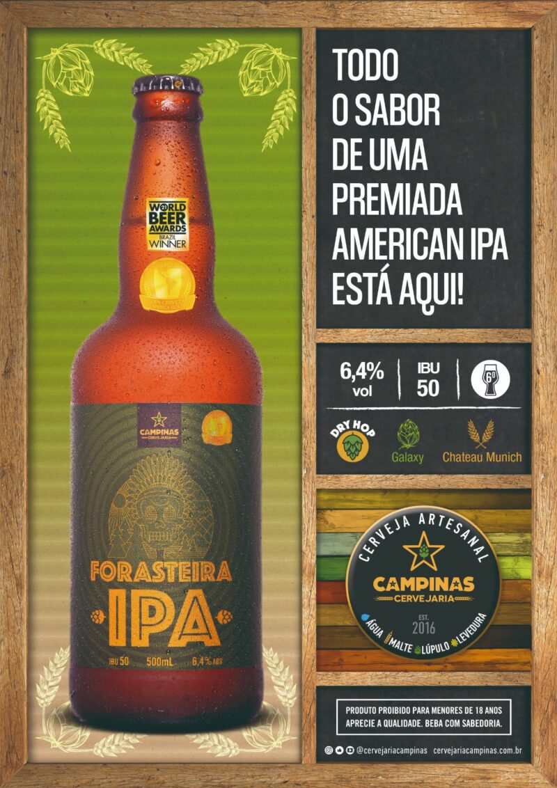 CAMPINAS Forasteira - American IPA - 500ml - Imagem 3