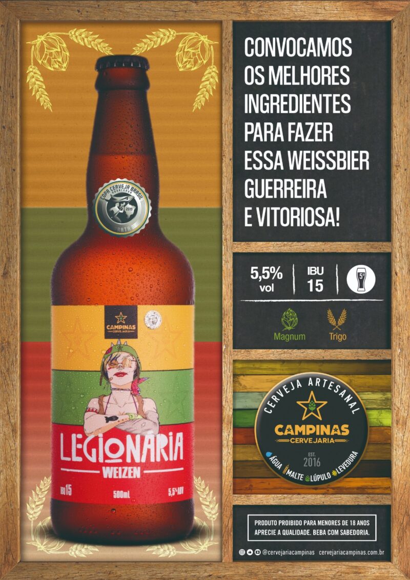 CAMPINAS Legionária - German Weizen - 500ml - Imagem 3
