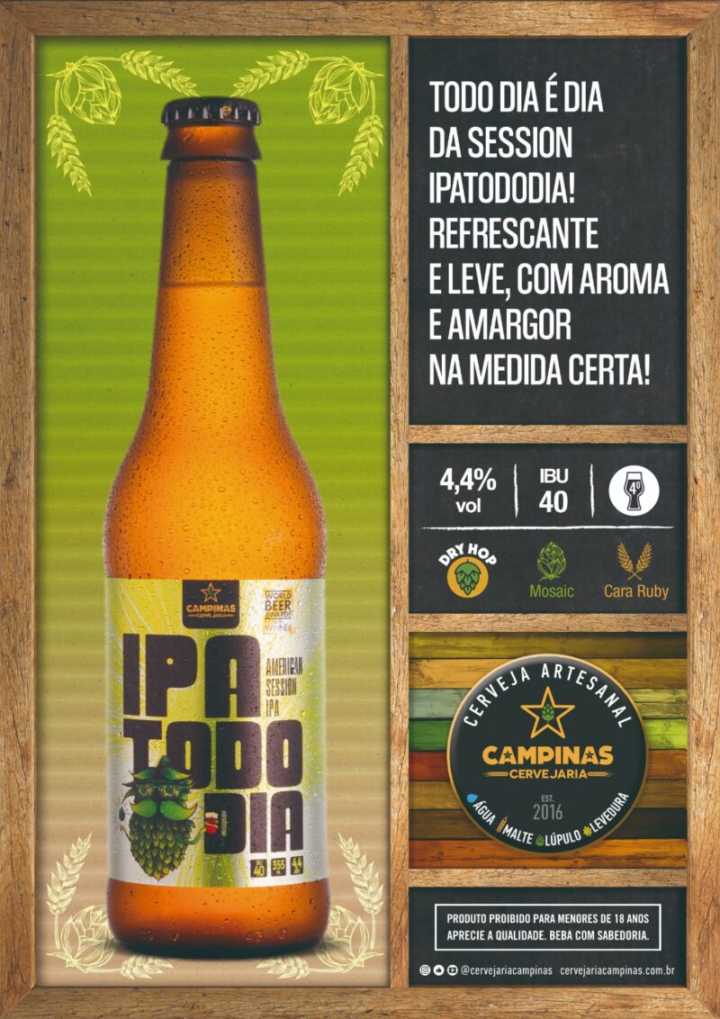 CAMPINAS IPA Todo Dia - Session Ipa - 355ml - Imagem 3